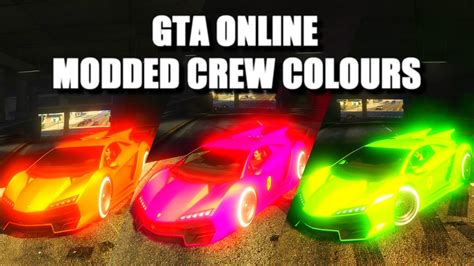 of the best GTA modded crew colors that you can apply to your vehicles to stand out from the crowd. . Best modded crew colors